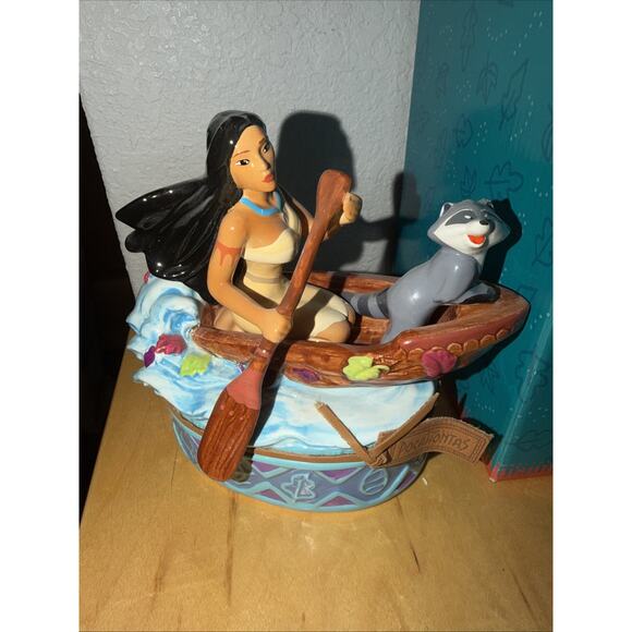 Disney Enesco 1995 Pocahontas & Meeko, Plays The Tune Just Around the River Bend - Picture 2 of 5